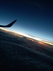 Sunset from above the clouds