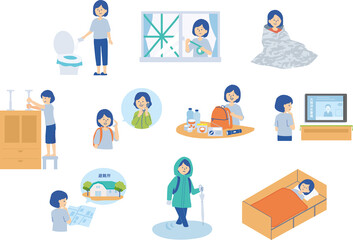 防災イラストセット