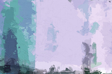 Abstract beautiful oil painting geometric illustration