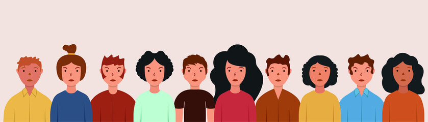 A set of different cultures people illustration vector art