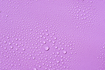 Liquid drops on a lilac background Natural sunshine and shadows. Skincare products. Beauty concept for face and body care in top view.