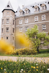 Fototapeta na wymiar Castle in Goluchow, Poland on a summer day.