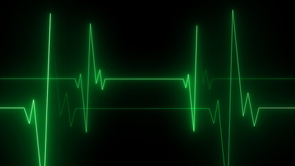 Heart beat line pulse background