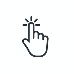 Fototapeta premium finger illustration making choices, vector art.