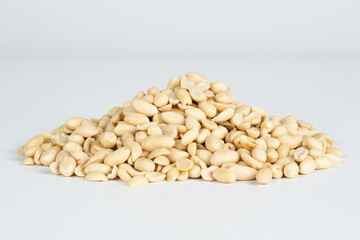 Peanut, Nuts, isolated on white background.
