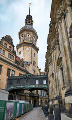 Obraz premium Street view in the center of Dresden