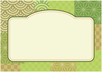 和風　飾り枠　フレーム
