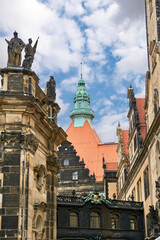 Obraz premium Street view in the center of Dresden