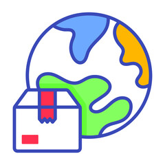 global shipping Modern concepts design, vector illustration