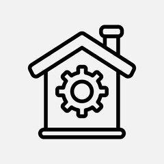 Smart Automation icon in line style about smart home, use for website mobile app presentation