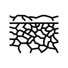 uyuni salt flats line icon vector. uyuni salt flats sign. isolated contour symbol black illustration