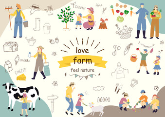 ファーマー体験を楽しむ人達