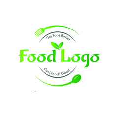 Food logo design with white background