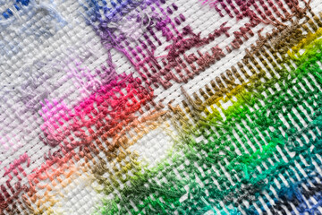 Embroidery back side