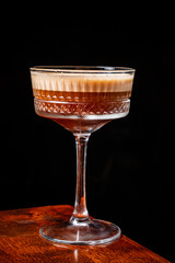 tasty cocktail with coffee beans
