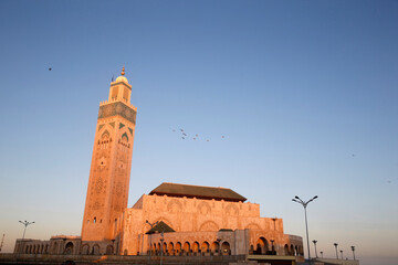 Hassan II mosque, Casablanca, Morocco. 17.10.2019