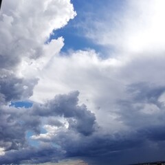 Fototapeta premium blue sky with clouds