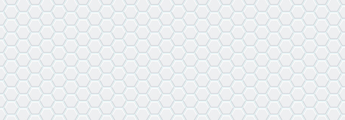 Embossed grey hexagon on light blue background. Abstract honeycomb. Abstract tortoiseshell. Abstract football