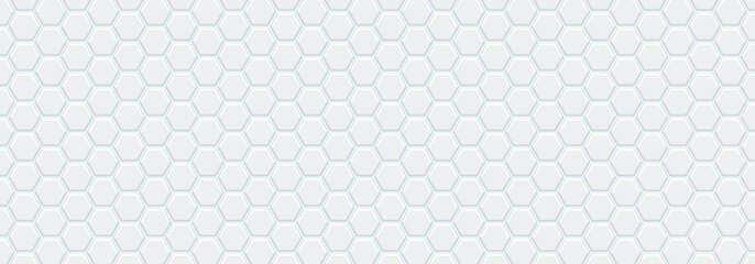 Embossed grey hexagon on light blue background. Abstract honeycomb. Abstract tortoiseshell. Abstract football