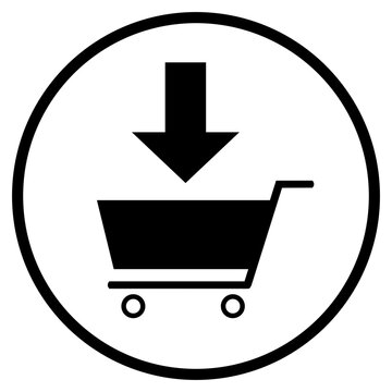 Icon im Kreis: In den Warenkorb