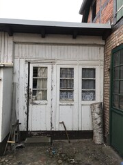 old abandoned house entry