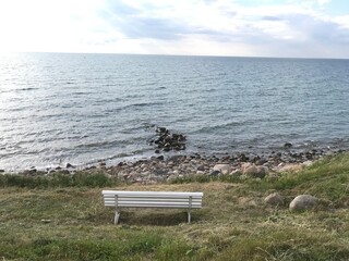 bench on the beach