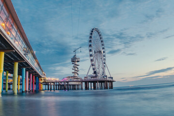 Sunrise/Early morning by the pier in Scheveningen, The Hague, Netherlands