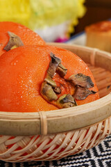 Hong Kong 2020 : Persimmon Is One Of The Traditional Fruits Of The Mid-Autumn Festival	
