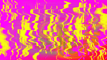 Glitch distorted geometric background . Modern art design . Noise destroyed glitched poster . Trendy defect error background with speed arrows . Glitched artwork  .Broken effect .vector 