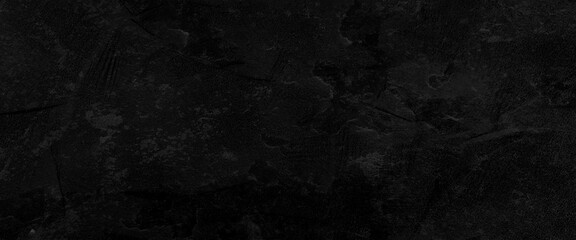 Black stone concrete texture background anthracite panorama. Panorama dark grey black slate background or texture, vector black concrete texture. stone wall background.