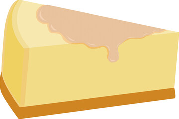 Illustration of sugar cheesecake