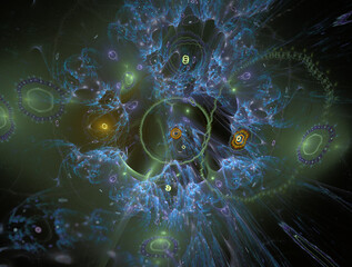 Obraz premium Imaginatory fractal abstract background Image