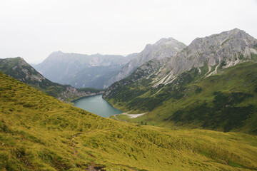 Panorama of Tappenkarsee valley, Austria