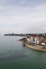 Fototapeta na wymiar The view of Friedrichshafen, Baden-Wuerttemberg, Germany