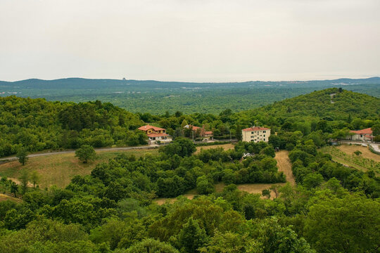 The view from the Sanctuary of Monrupino near Trieste in Friuli-Venezia Giulia, north east Italy
