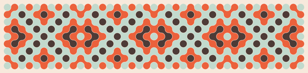 Multicolor truchet tiling connections illustration