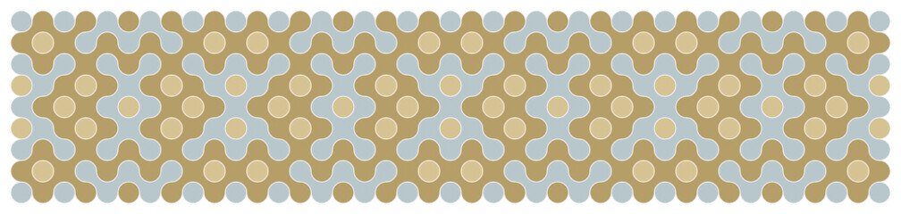 Multicolor truchet tiling connections illustration