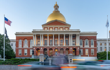 Massachusetts State House in Boston. MA. USA - 512947577