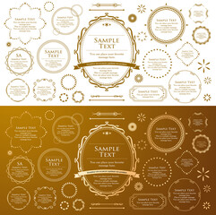 高級感のあるバロック調のフレーム	
