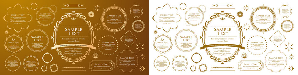 高級感のあるバロック調のフレーム	
