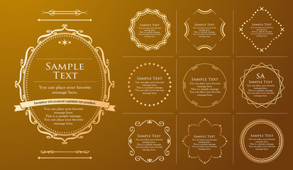 高級感のあるバロック調のフレーム	
