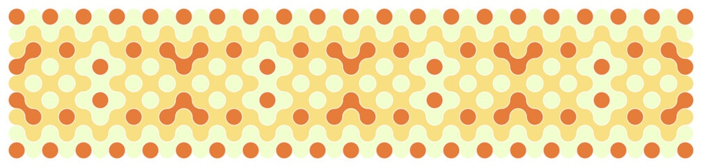 Multicolor truchet tiling connections illustration