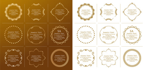 高級感のあるバロック調のフレーム	
