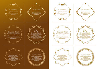 高級感のあるバロック調のフレーム	
