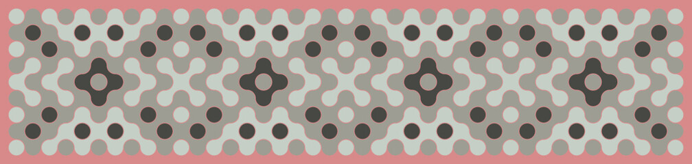 Multicolor truchet tiling connections illustration