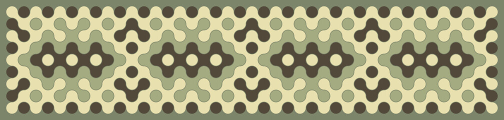 Multicolor truchet tiling connections illustration