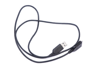 Black used USB cable
