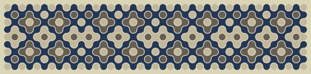 Multicolor truchet tiling connections illustration