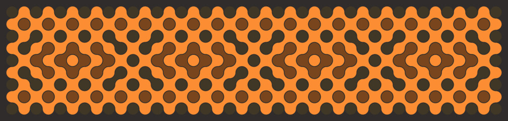 Multicolor truchet tiling connections illustration