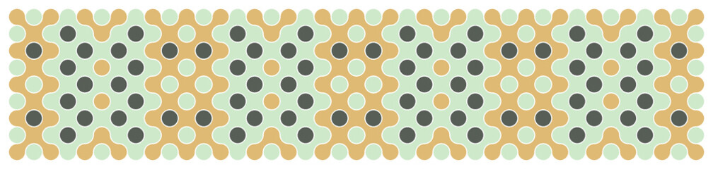 Multicolor truchet tiling connections illustration